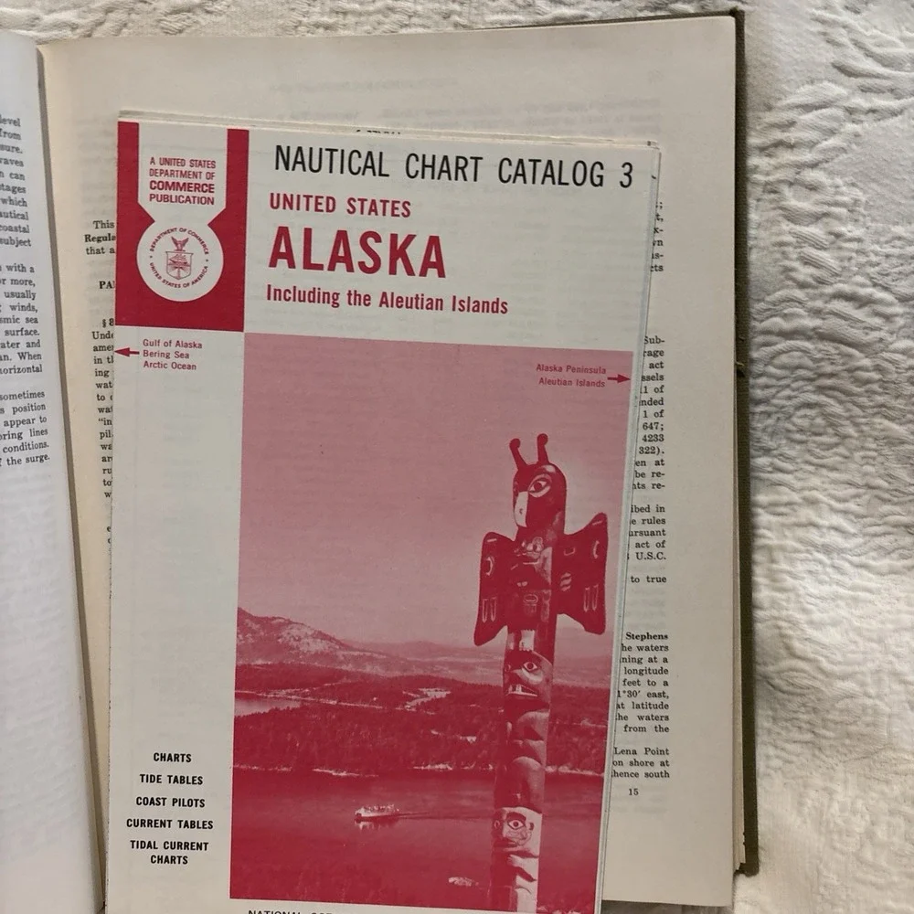 1969 United States Coast Pilot Pacific Coast Alaska HC navigation guide